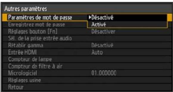 CANON REALiS WUX6010 - Met le projecteur hors d'usage jusqu'à ce que le mot de passe correct soit saisi. - 1