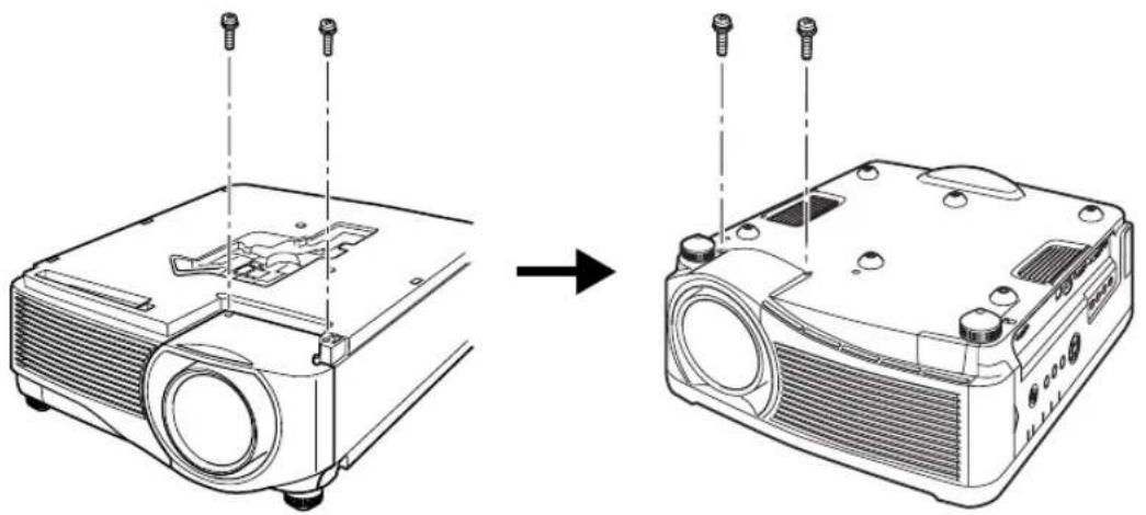 CANON REALiS WUX6010 - 4Retirez les vis du manchon (2 au dessus et 2 en dessous). - 1