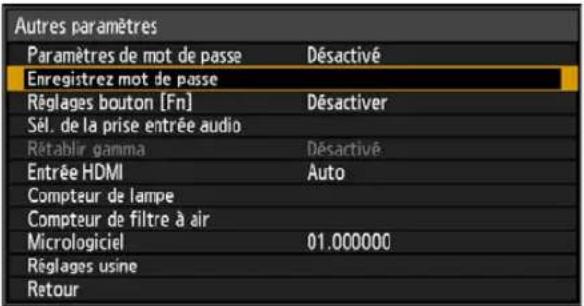 CANON REALiS WUX6010 - Configuration d'un mot de passe - 2