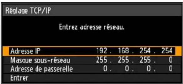 CANON REALiS WUX6010 - Spécification des réglages TCP/IP - 3