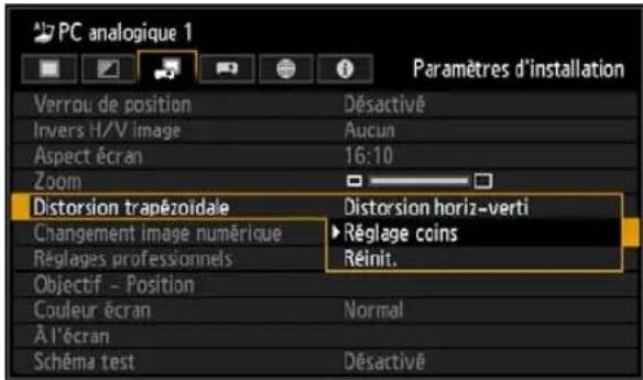 CANON REALiS WUX6010 - Spécification de la correction de trapèze - 2