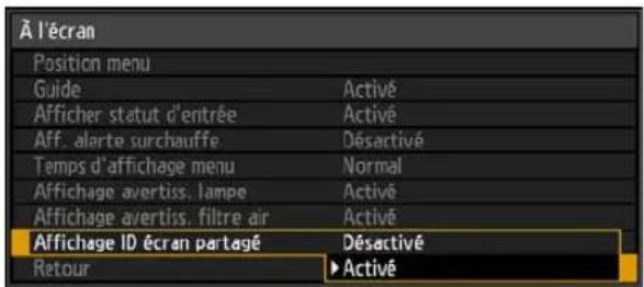CANON REALiS WUX6010 - Affichage/masquage de l'identifiant d'écran partagé - 2