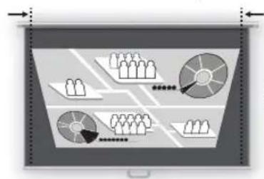 CANON REALiS WUX6010 - 2Appuyez sur les touches de pointeur pour régler les dimensions. - 2