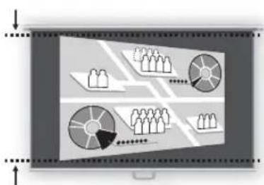 CANON REALiS WUX6010 - 2Appuyez sur les touches de pointeur pour régler les dimensions. - 3