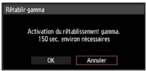 CANON REALiS WUX6010 - Restauration des réglages gamma initiaux - 3