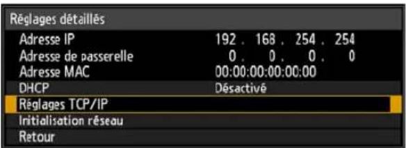 CANON REALiS WUX6010 - Spécification des réglages TCP/IP - 2