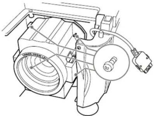 CANON REALiS WUX6010 - ■Retrait de l'objectif - 2