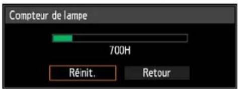 CANON REALiS WUX6010 - Remise à zéro du compteur de lampe - 3
