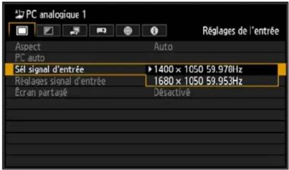 CANON REALiS WUX6010 - (Entrée PC analogique) - 1