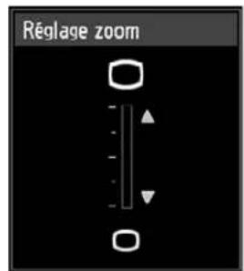 CANON REALiS WUX6010 - Appuyez deux fois sur la touche ZOOM de la télécommande ou sur la touche LENS du projecteur pour afficher la fenêtre de réglage du zoom. - 3