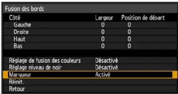 CANON REALiS WUX6010 - 3Réglez [Marqueur] sur [Activé]. - 1