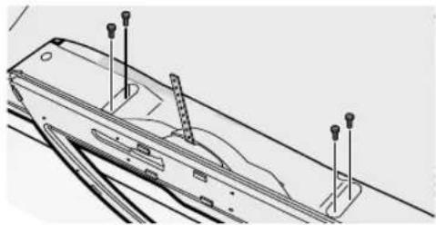 SHARP Aquos 40U45 - スタンド取付用ネジ（小）4本で-Stansdを固定する - 1