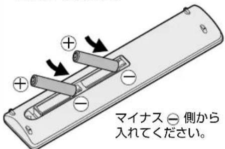 SHARP Aquos 40U45 - 付属の卍4形乾電池を入る - 1