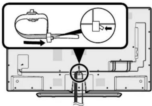 SHARP Aquos 40U45 - つないケーネルやコトを固定する - 1