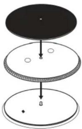 THOMSON TT600BT - Installazione del piatto - 1