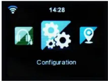 CGV DR20I - Menu Configuration - 1