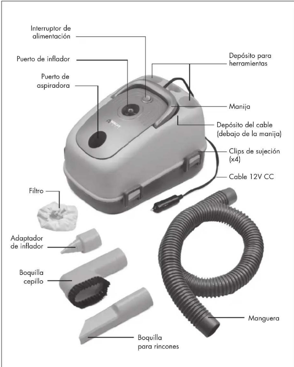 WAGAN 7205 - Wet/Dry AutoVac Aspiradora seca/húmeda para automóvil AutoVac sec/humide - 2