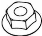 MCCULLOCH B26 PS - Locking nut - 3