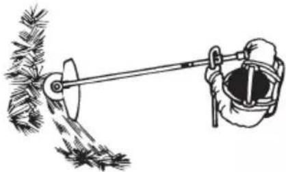 MCCULLOCH B26 PS - Grass clearing using a grass blade - 3