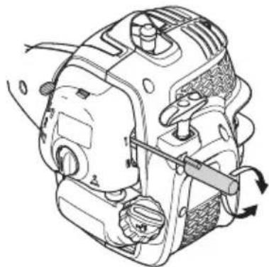 MCCULLOCH B26 PS - Regolazione del regime minimo - 1