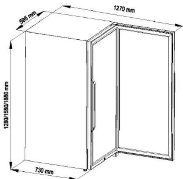 Sonnenkönig CAVA 142142G - Appliance dimensions - 1