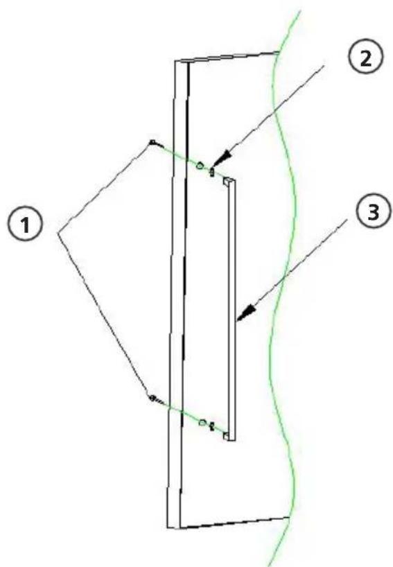Sonnenkönig CAVA 142142G - Installation des Griffs: - 1