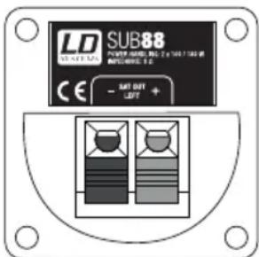 LD Systems SUB 88 A - SUB88 SAT OUT (SAT OUT LEFT shown) / (abgebildet SAT OUT LEFT) / SUB88 SAT OUT (sur l'illustration : SAT OUT LEFT) / SUB88 SAT OUT (en la figura SAT OUT LEFT) / SUB88 SAT OUT (na ilustraci j SAT OUT LEFT) / SUB88 SAT OUT (nell'imagine SAT OUT LEFT) - 1