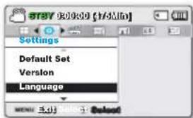 SAMSUNG SMXF50SP - SELECTION DE LA LANGUAGE - 1