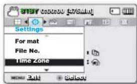 SAMSUNG SMXF50SP - TIME ZONE (Fuseau Horaire) - 1