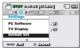 SAMSUNG SMXF50SP - DEFAULT SET (Réglage par défaut) - 1