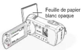 SAMSUNG SMXF50SP - Pour régler manuellement la balance des blancs - 1