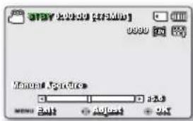 SAMSUNG SMXF50SP - Réglage manuel de l'ouverture : - 1