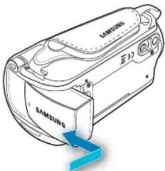SAMSUNG SMXF50SP - Insertion de la batterie - 1