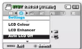 SAMSUNG SMXF50SP - AUTO LCD OFF (Arret Auto LCD) - 1