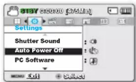 SAMSUNG SMXF50SP - AUTO POWER OFF (Arret automatique) - 1