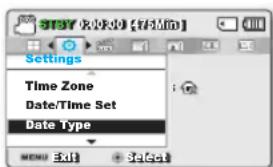 SAMSUNG SMXF50SP - DATE/TIME SET (Réglage Date/Heure) - 4