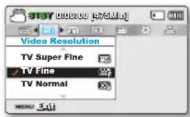 SAMSUNG SMXF50SP - VIDEO RESOLUTION (Résolution video) - 2