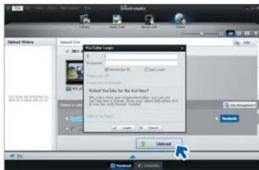 SAMSUNG SMXF50SP - Étape 5. Partage en ligne des images video/photo - 1