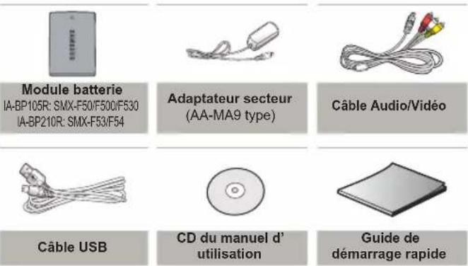 SAMSUNG SMXF50SP - Verification des accessoires - 1
