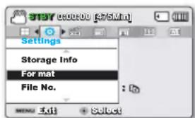 SAMSUNG SMXF50SP - FORMAT (Formatage) - 1