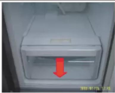 SAMSUNG RS50N3513WW - За да свалите чекмеджето - 1