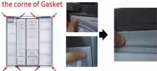 SAMSUNG RS50N3513WW - To replace the gasket - 1