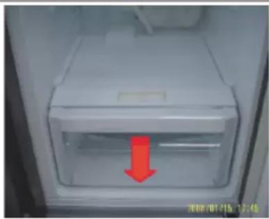 SAMSUNG RS50N3513WW - Para remover a gaveta - 1