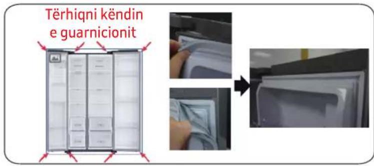 SAMSUNG RS50N3513WW - Për të hequr guarnicionin - 1