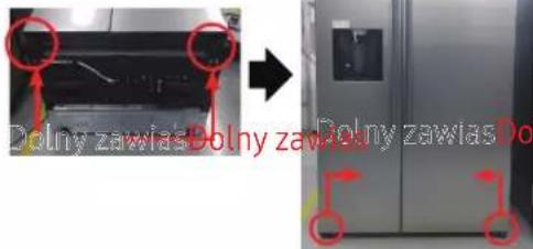 SAMSUNG RS50N3513WW - Wymiana uchwytu - 9