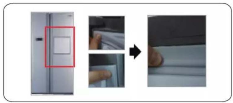 SAMSUNG RS50N3513WW - Udskiftning af pakningen - 2