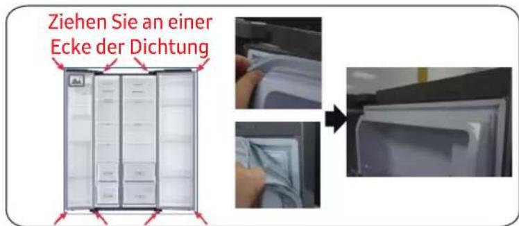 SAMSUNG RS50N3513WW - Abnahme der Dichtung - 1