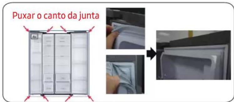 SAMSUNG RS50N3513WW - Para remover a junta - 1