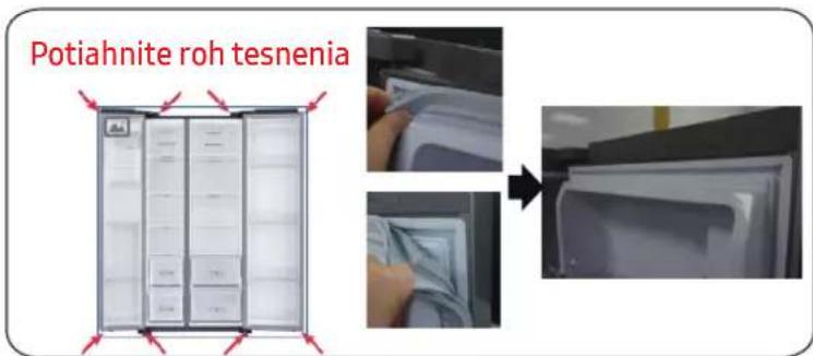 SAMSUNG RS50N3513WW - Odstránenie tesnenia - 1
