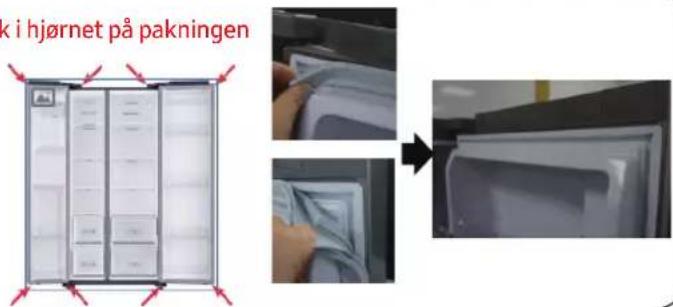 SAMSUNG RS50N3513WW - For å fjerne pakningen - 1